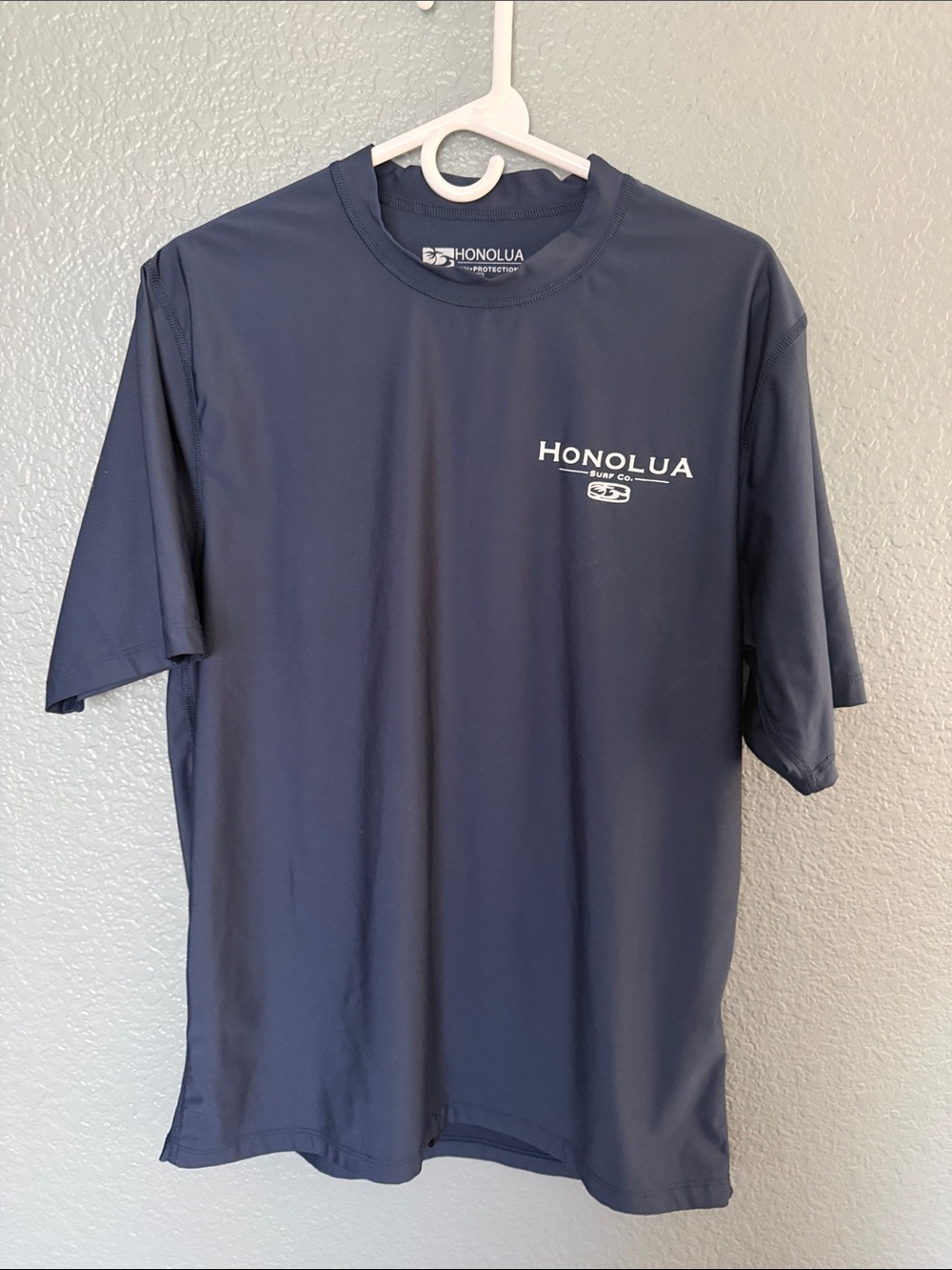 Honolua Men's Navy Blue Short Sleeve Swim Rash Guard